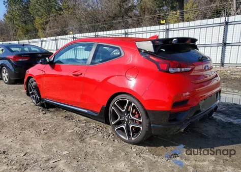 2020 Hyundai Veloster N z USA, uszkodzony, nr VIN KMHT36AH9LU008036